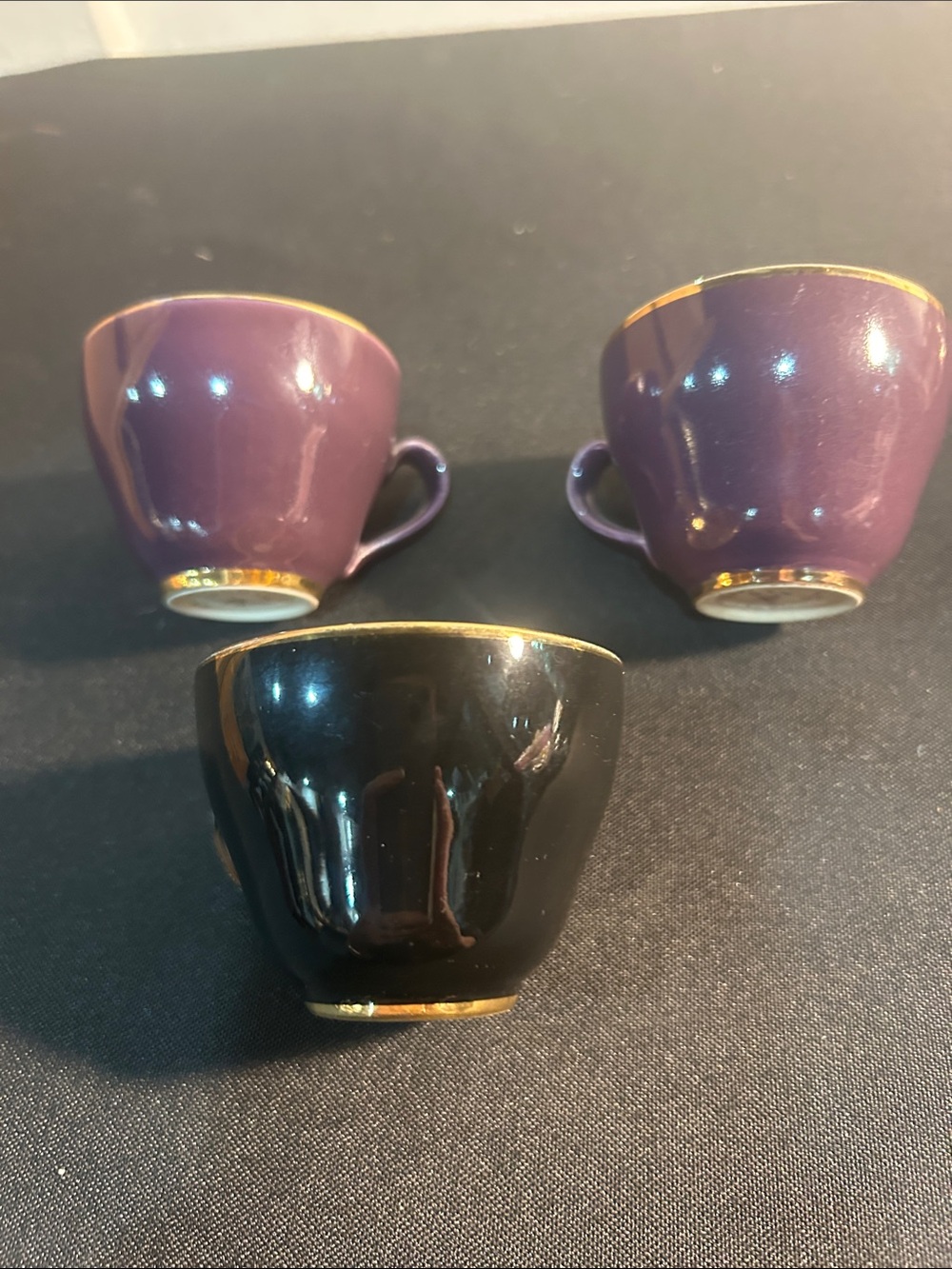Royal Copenhagen set of 3 confetti, espresso cups vintage Denmark